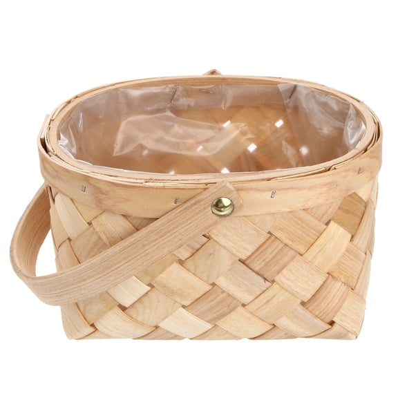 Topbathy Portable Storage Container Storage Basket Cedar Display Homeowners Fruit Store Use 1Pack