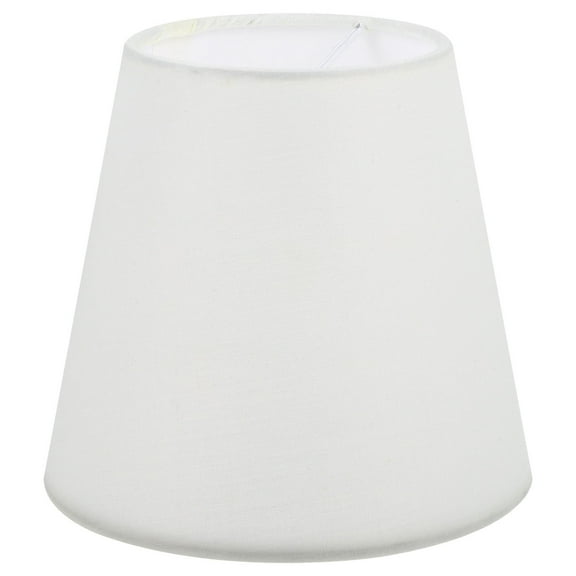 Topbathy Small White Barrel Lamp Shades 2pcs Cloth Clip On Mini Lamp Covers for Table Floor Pendant Lighting