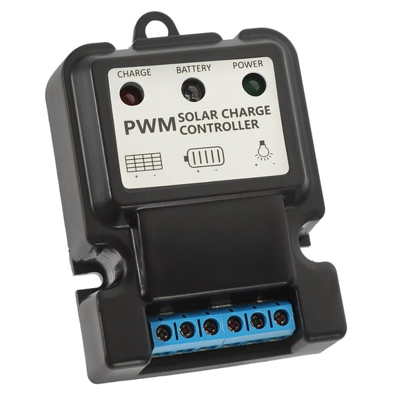 Topbathy Black 6V 12V 10A Solar Charge Controller Pwm Battery Charger Regulator with LED Display