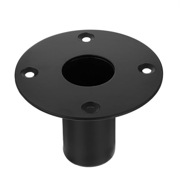 Topbathy 1Pcs Center Speaker Stand Speaker Mount Iron Black Flat Bottom for Users of Audio Equipment