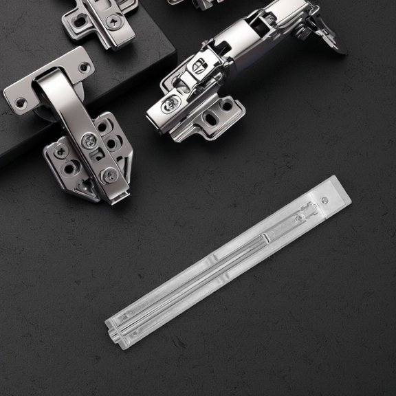 Topbathy Stainless Steel Flush Bolt Latch for Double Doors Concealed Security Hidden Door Lock