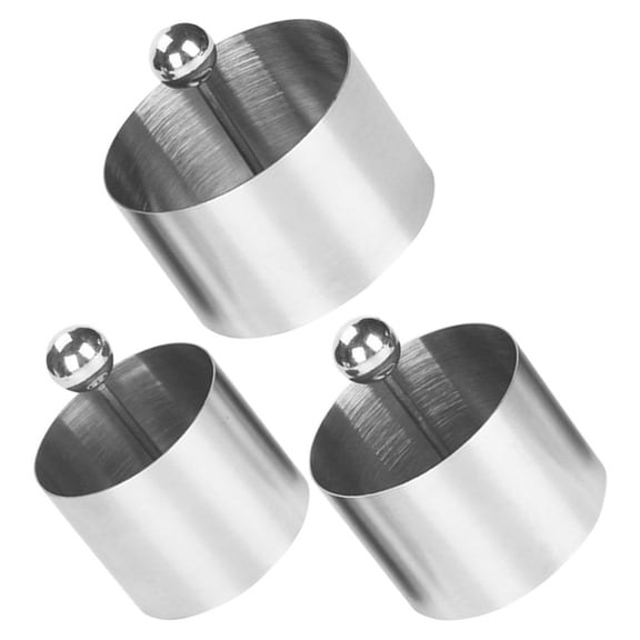 Topbathy 1Set Easy to Use Stainless Steel Round Cold Dish Mold for Home Kitchen Cold Dish Decoration
