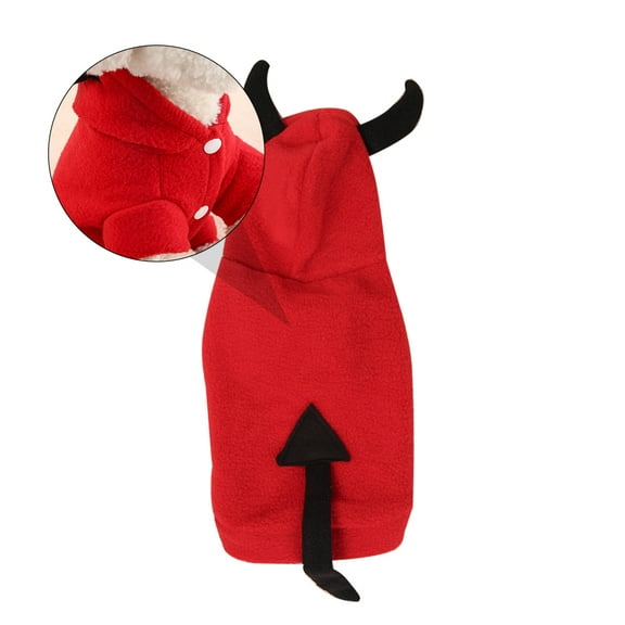 Topbathy Stylish Dog Clothes Stereoscopic Devil for Special Occasion 1Set
