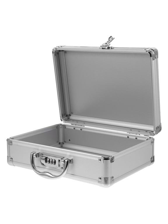 y Aluminum Tool Box Briefcase with Password Lock, Portable Storage Case with Handle for Secure Tool Carrying