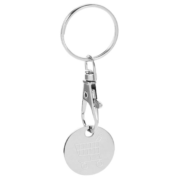 Topbathy Aluminum Alloy Shopping Cart Keychain Token for Grocery Trips, Daily Errands, and Stylish Decoration Accessory
