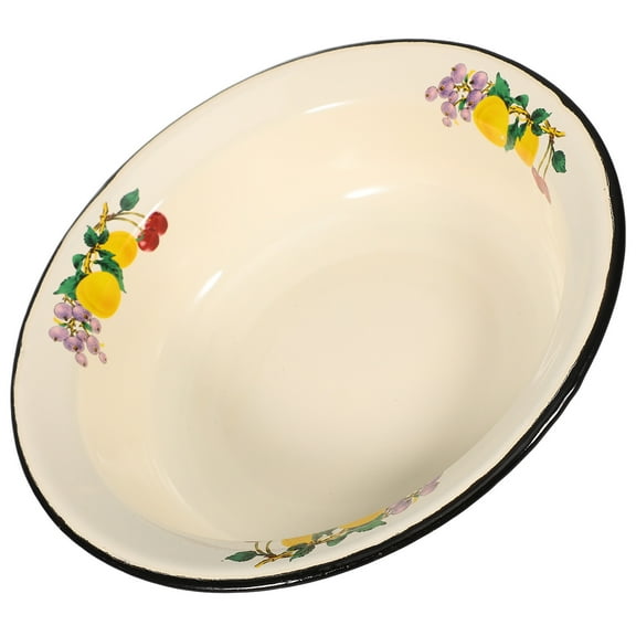 Topbathy Enamelware Bowl Extra Large Enamel Multi 1Pack