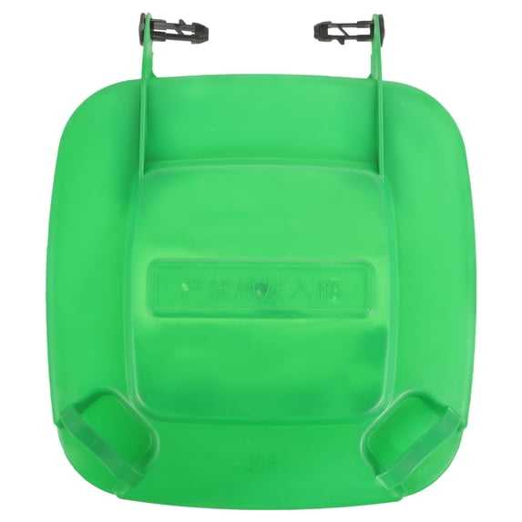Topbathy Green Plastic Trash Can Lid Replacement Cover for Outdoor Waste Bin with Smooth Surface and Easy Installation