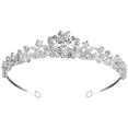 thumbnail image 1 of Topbathy Women's Bridal Flower Headband with Rhinestone for Weddings, Parties, and Special Occasions - 1 Piece, 1 of 1