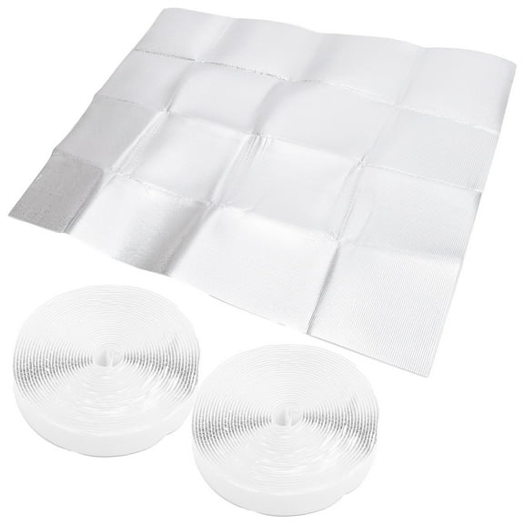 Topbathy White Attic Vent Cover Aluminum Seal 1 Set for Doors and Windows