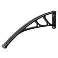 thumbnail image 1 of Topbathy Curved Black Awning Support Bracket for Outdoor Window Door Rain Cover Holder, 1 of 6