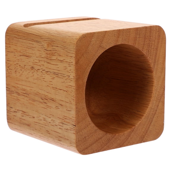 Topbathy Wood Mobile Phone Holder Brown Natural Sound Amplifier Passive Phone Support Stand