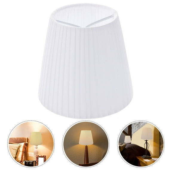 Topbathy Tabletop Lamp Shades Fabric White 1Pcs Eye Protection For Living Room Lighting