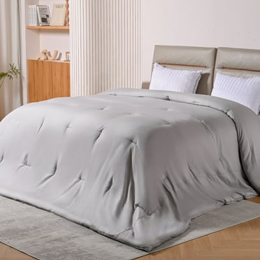 Topblan Oversized King Comforter 120"x120", Lightweight and Breathable Bedding Comforter Duvet Insert for All Seasons, Gray
