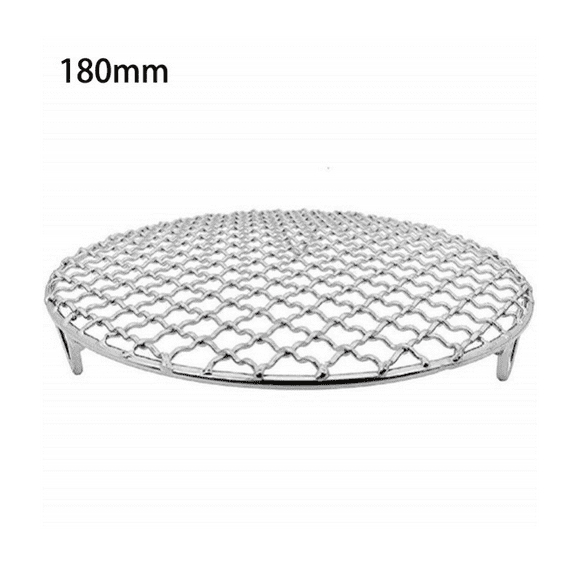 Topboutique 1 Pcs Round Cooling Rack,Stainless Steel Baking Cooling Steaming Grilling Rack (Diameter:7 inches/18cm), Fits Air Fryer Instant Pot Pressure Cooker Round Cake Pan