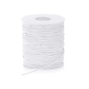 Topboutique 1 mm Elastic String Cord Elastic Thread Beading String Cord for Jewelry Making Bracelets Beading, 100 Meters, White