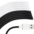 thumbnail image 1 of Topboutique 10 Pcs Spiral Cable Protector,Charger Cable Protective Cover,Headphone Cable Saver,Data Cable Protective for USB Data,Earphone Cable Prevent Pets from Biting The Cable,Black+White, 1 of 6