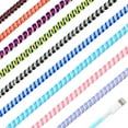 thumbnail image 1 of Topboutique 10 Pcs Spiral Cable Protector Multicolor Phone Charger Protector Spiral Headphone Cable Saver Data Cable Protective for USB Data Wire,Prevent Pets from Biting,10 Colors, 1 of 6