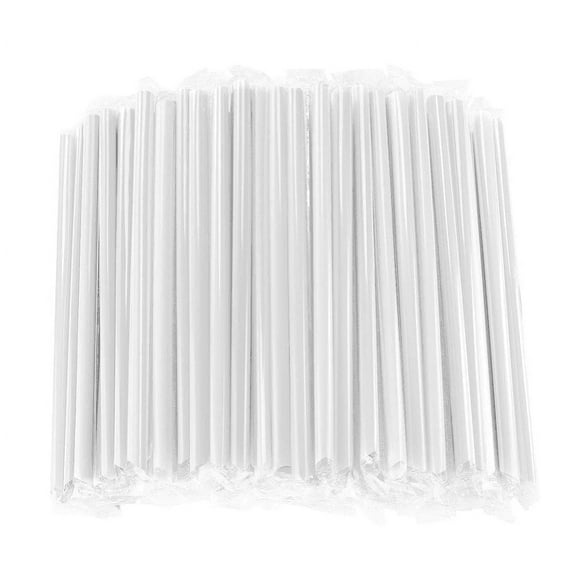 Topboutique 100 PCS Clear Plastic Boba Straws, 0.43" Wide X 9.45" Long Disposable Smoothie Straws for Bubble Tea, Milkshakes, Popping Pearls