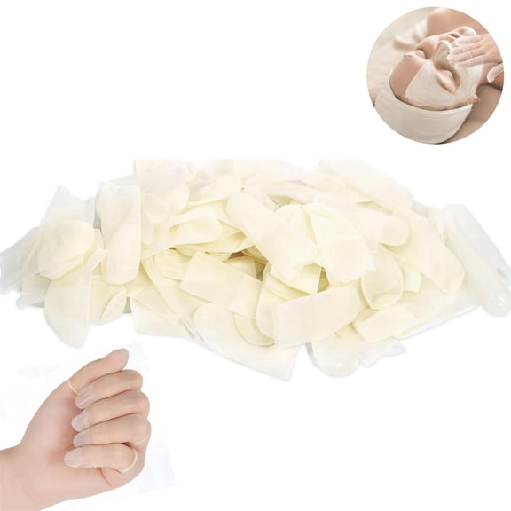 Topboutique 100 Pcs Clear Latex Finger Cots Disposable Matte Finger Tip Protector Multi-use Fingers Gloves for Jewelry Cleaning Craft Projects Nail Art Beauty Massage Electronic Repair (S)