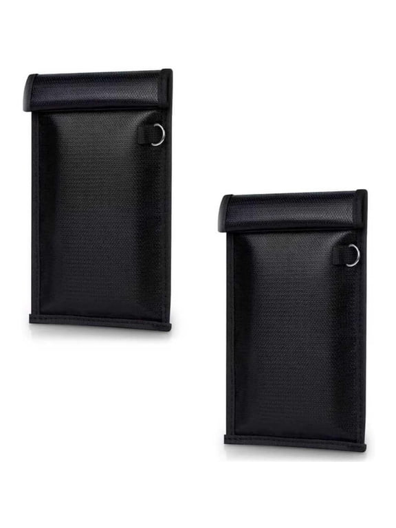 2 Pack Faraday Bag for Car Keys, Phone & Electronics - Waterproof & Fireproof Signal Blocking Pouch, Anti-Theft Faraday Cage for Key Fob, Laptop, Tablet, RFID Blocker Anti-Tracking Sleeve