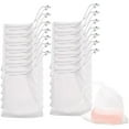 thumbnail image 1 of Topboutique 20 Pcs Mesh Bags,Exfoliating Mesh Soap Pouch, Thicken Foam Net Soap Saver Sack,Bubble Mesh Bags,Drawstring Holder Bags,White, 1 of 4