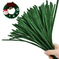thumbnail image 1 of Topboutique 200 Pcs Green Pipe Cleaners Plush Pipe Cleaner Chenille Craft Stems Art Pipe Cleaners for Creative Decoration Christmas DIY Project，12 inch, 1 of 7