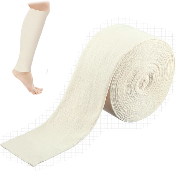 32.8 Ft Beige Tubular Bandage 3.15" Width Cotton Stockinette Tube Bandage Tubular Arm Stocking Comfortable PreWrap Tape for Leg Knee Protect Wounds Binding or Splinting By Topboutique