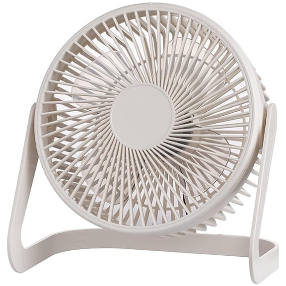 Topboutique 5 inch Small Fans,Portable USB Desktop Fan,Mini Table Fan,USB Powered Fan,Personal Desk Fan,Cooling Fan with Strong Airflow for Office/Room/Travel,1 Speed,Ultra Quiet,White