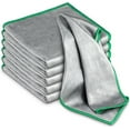 thumbnail image 1 of Topboutique 6 Pcs Microfiber Cloth for Cleaning Glass Window Polishing Cloths Reusable Streak Free Easy Clean Rag Cleaning Towels for Mirror Kitchen Home Dusting 12*12 inch Green, 1 of 8