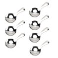 thumbnail image 1 of Topboutique 7 Pcs Stainless Steel Mini Spoons Short Handle Spoons Small Milk Powder Spoons Ice Cream Spoon Seasoning Spoon Round Spoons for Honey Coffee Tea Dessert,Silver 3.7 inch Long, 1 of 5