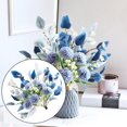 thumbnail image 1 of Topboutique Artificial Flowers,Faux Hydrangea Flower Arrangements,Fake Flower Centerpieces,Silk Chrysanthemum Ball for Vase for Wedding Home Garden Decoration,1 Bunch Blue(Vase NOT Including), 1 of 6