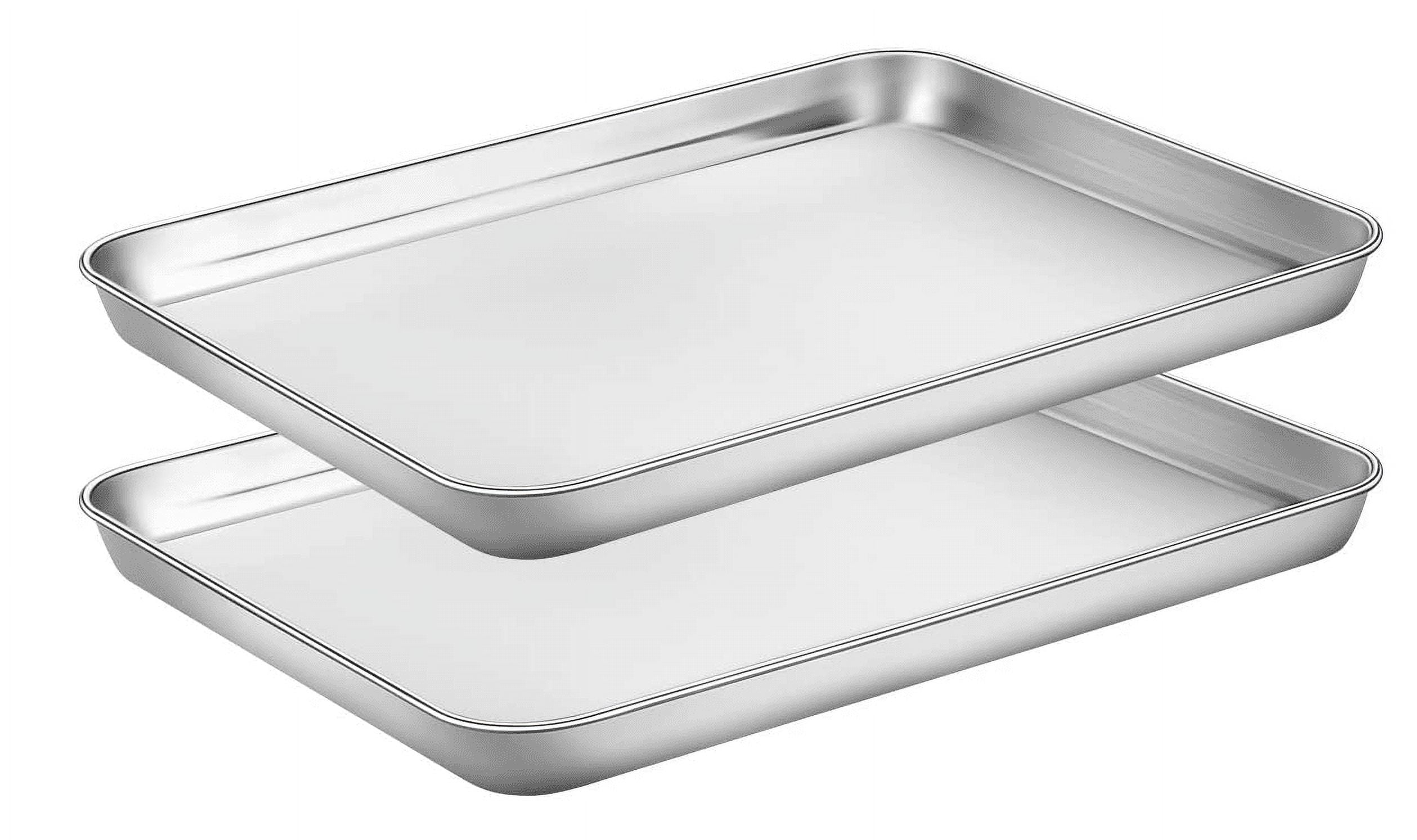 High Quality 304 Stainless Steel Metal Tray 5cm Deep Dish Baking