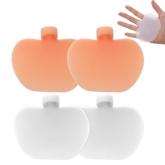 Topboutique Baseball Palm Pads 4 Pcs Shock Stop Palm Pad Palm Protector Sting Pad Reusable Padded Inner Glove Portable Baseball Accessories for Left and Right Hands, 2 Colors