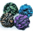 thumbnail image 1 of Topboutique Bath Shower Loofah Sponge 60g Bath Mesh Pouf Shower Ball Body Scrubber Exfoliating Bath Sponge for Women and Men, Set of 4 Christmas Gift，Flower Color, 1 of 6