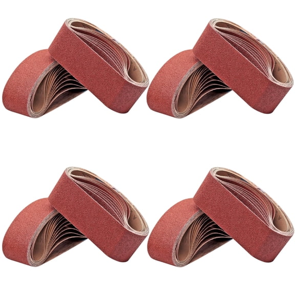 Topboutique Belt Sander Sanding Belts,3x21 inch Belts Sanding Paper Aluminum Oxide Sandpaper for Sander Woodworking Grinder Sanding Belt (Assorted 4 Each of 40 60 80 Grits),12 Pack
