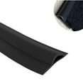 thumbnail image 1 of Topboutique Carpet Transition Strip 2m/6.6ft Flexible Carpet Edge Trim Rug Edge Protector Carpet Edge Trimming for Home Kitchen Doorway,Black, 1 of 6