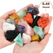 Topboutique Chakra Natural Healing Crystal Bulk Rough Stones Assorted Crystals Quartz Crystals Reiki Gemstones for Fountain Rocks Meditation Wire Wrapping Reiki Healing 0.44 lb200g,0.8-1.22-3cm
