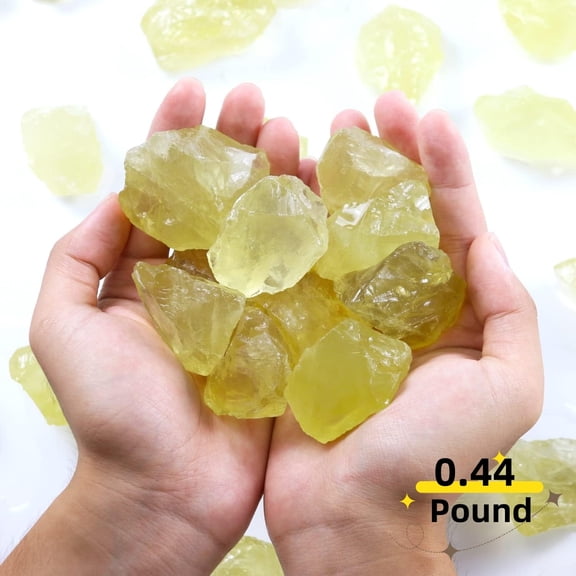 Topboutique Citrine Crystals,Healing Crystals,Natural Rough Stones Crystal,0.8-1.2" Rocks Reiki Gemstones,Fountain Rocks for Tumbling Wire Wrapping Fountain Rocks Decoration,0.44 lbs
