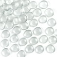 thumbnail image 1 of Topboutique Clear Flat Marbles Glass Gems Glass Marbles Decorative Glass Beads Candle Holder Stones Fountain Rocks for Vases Fillers Aquariums Crafts Decor,0.66lb/300g, 1 of 8