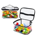 thumbnail image 1 of Topboutique Clear Toy Storage Bags,Portable Toy Organizing Bags,Waterproof Toy Storage Pouch,Building Blocks Storage Bag,Foldable Transparent Organizer Case with Zipper for Small Toys/Puzzles,2 Pcs, 1 of 5