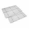 thumbnail image 1 of Topboutique Cooling Rack Baking Rack Twin Set. Stainless Steel Oven and Dishwasher Safe Wire Rack. Fits Half Sheet Cookie Pan, 1 of 7