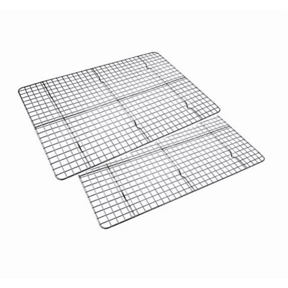 Topboutique Cooling Rack Baking Rack Twin Set. Stainless Steel Oven and Dishwasher Safe Wire Rack. Fits Half Sheet Cookie Pan