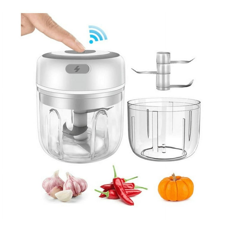 Rechargeable Portable and Cordless Mini Food Processor 250ML with Stai –  KitchekShop