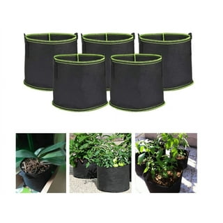 kopotma 5Packs 15 Gallon Potato Grow Bag, 450g Heavy Duty Potato Bags for Growing Potatoes Fabric Potato Grow Bags with Flap, Potato Growing