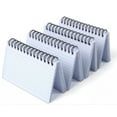 thumbnail image 1 of Topboutique Index Cards 4 Packs Record Cards Helical Bound Index Cards Note Cards with Ring Binder Ruled Flashcards Notecards for Taking to Do List/Office Use,3x5 inches,White-Total 200 Sheets, 1 of 7