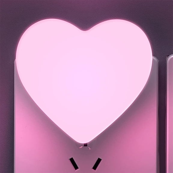 Topboutique LED Night Light, Plug in Night Light, Dusk to Dawn Sensor, Soft Warm Light Nightlight for Bedroom Bathroom 1 Pack Pink
