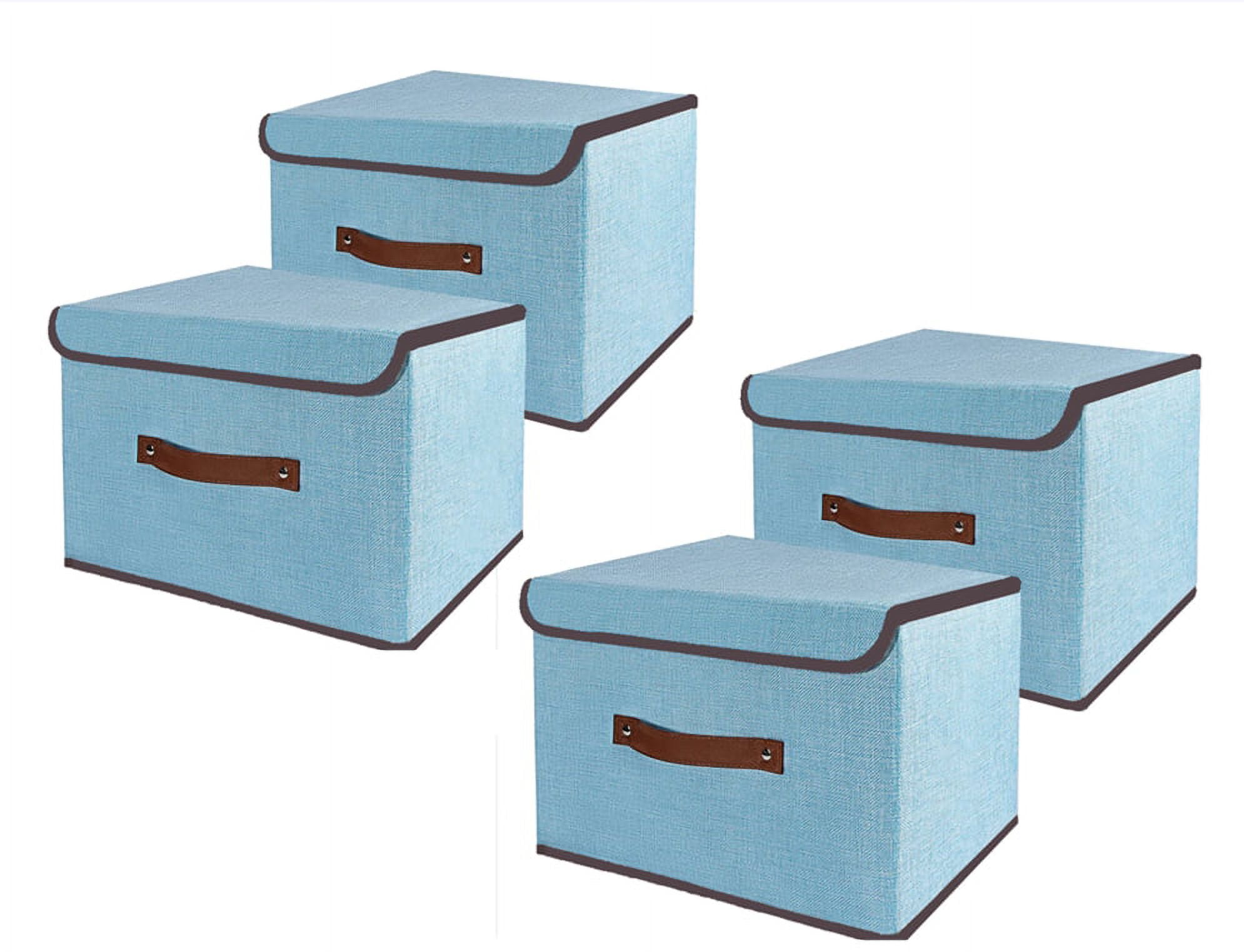 mnjin storage box foldable clothing sundries portable storage box