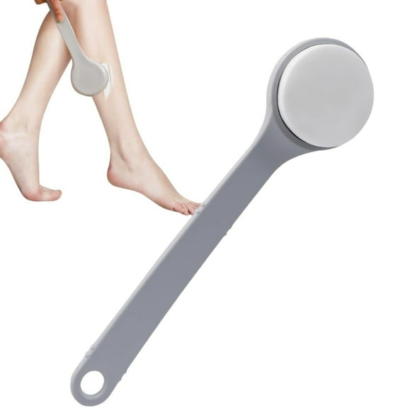 Topboutique Lotion Applicator Cream Applicator Sponge with Long Handle Sponge Brush Back Bath Brush Scrubber Exfoliating Brush for Back, Legs, Feet,1 Pc Gray 11 * 7.5 inch