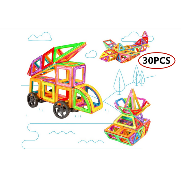 Topboutique Magnetic Interlocking Block Building Set