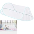 thumbnail image 1 of Topboutique Mosquito Nets,Anti Mosquito Bed Canopy,Sleeping Bag Fly Net,Portable Pop Up Mosquito Net,Foldable Travel Mosquito Net,Camping Fly Net Bed,for Single Bed,Indoor&Outdoor,77x32x22 inch,Blue, 1 of 7